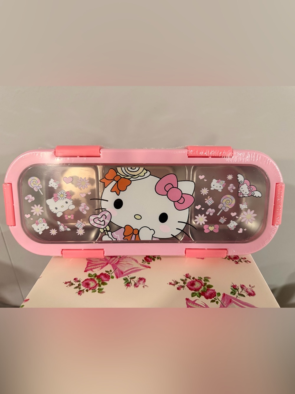 Hello Kitty Pink Bento Stainless Steel Lunchbox